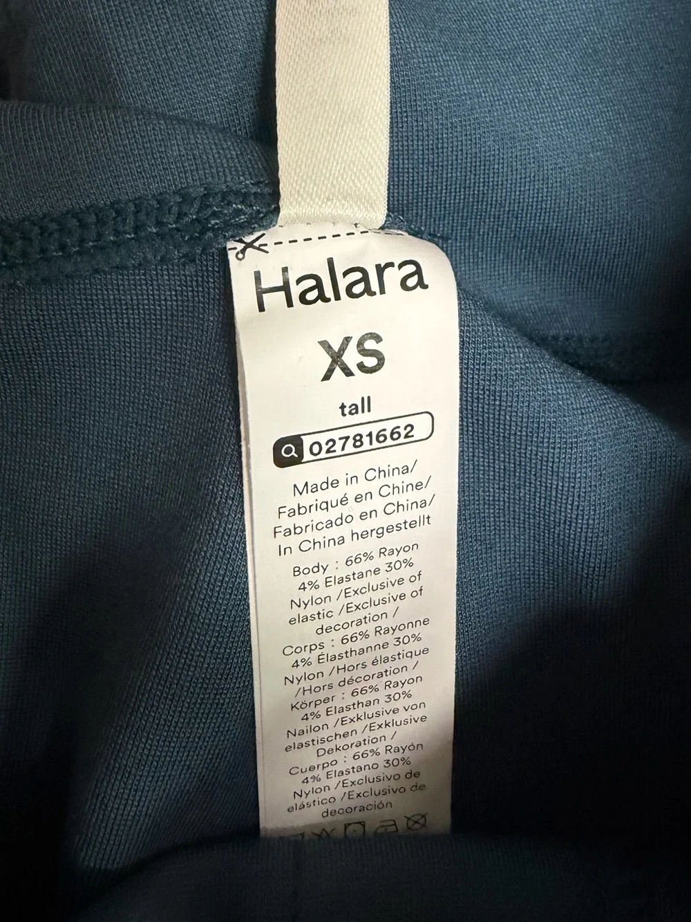 HALARA High-Waist Flared Pants in Slate Blue XS Tall *free Halara Scrunchie